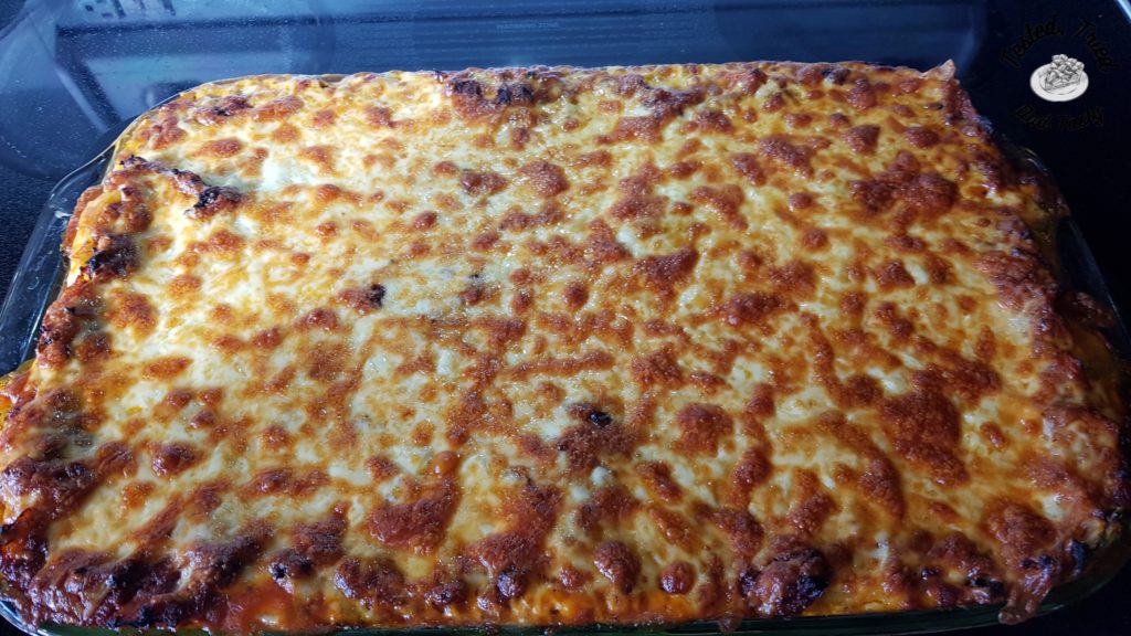 Tasty baked lasagne