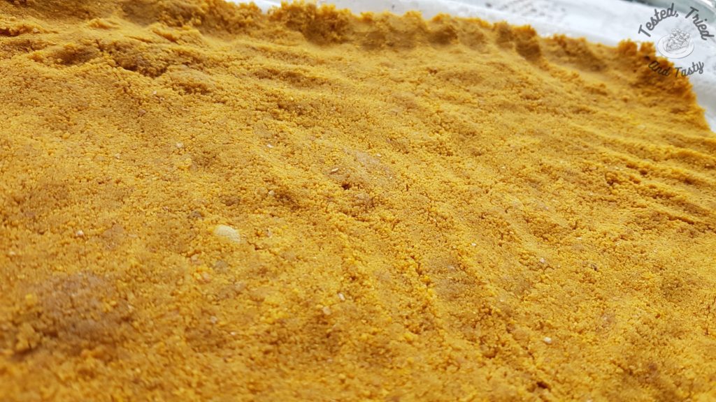 graham wafer crust in a glass dish.