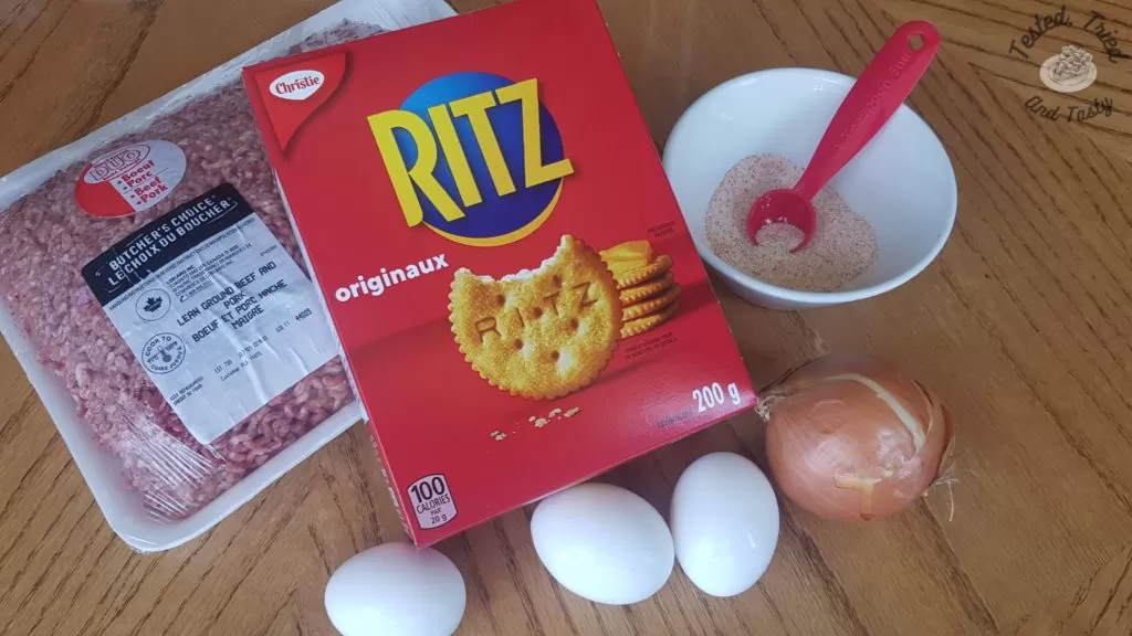Ingredients for flavorful homemade hamburgers.
