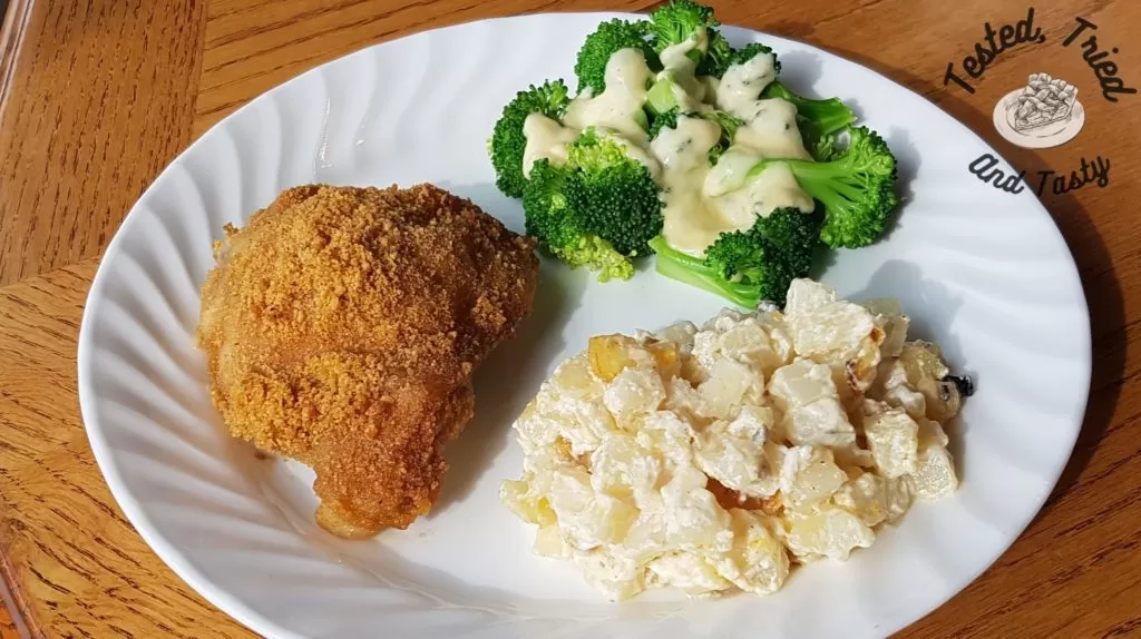 parmesan garlic shake n bake, easy cheesy sauce for broccoli and deluxe and creamy hashbrown casserole.