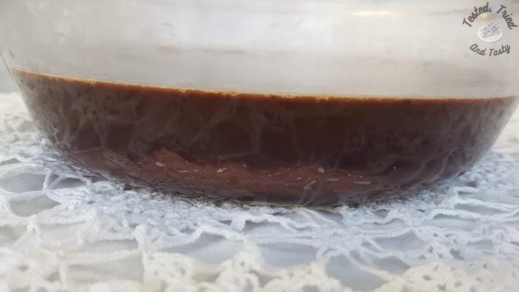 Chocoholic pudding cake ready to bake.