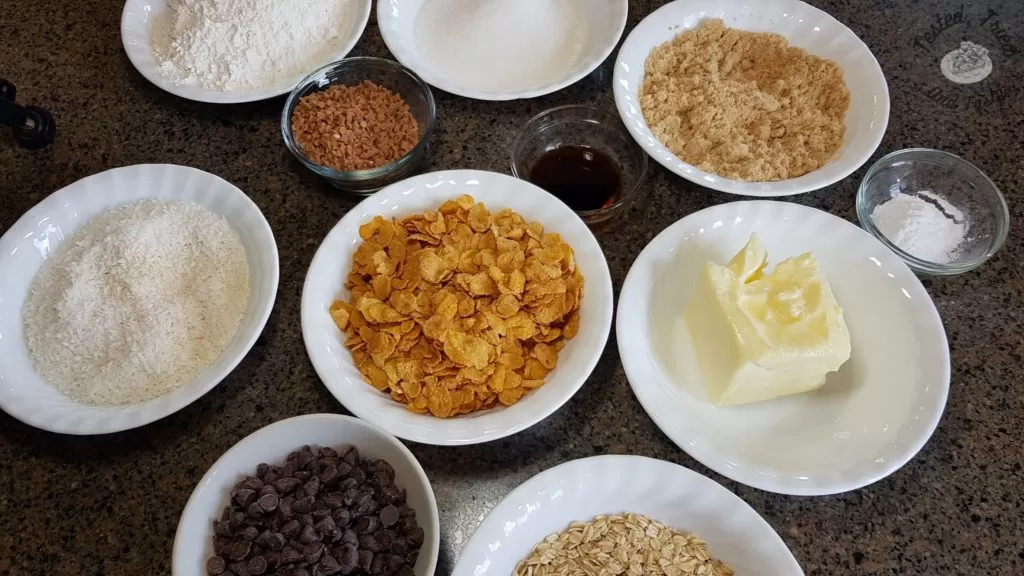 ingredients for cowboy kitchen sink cookies