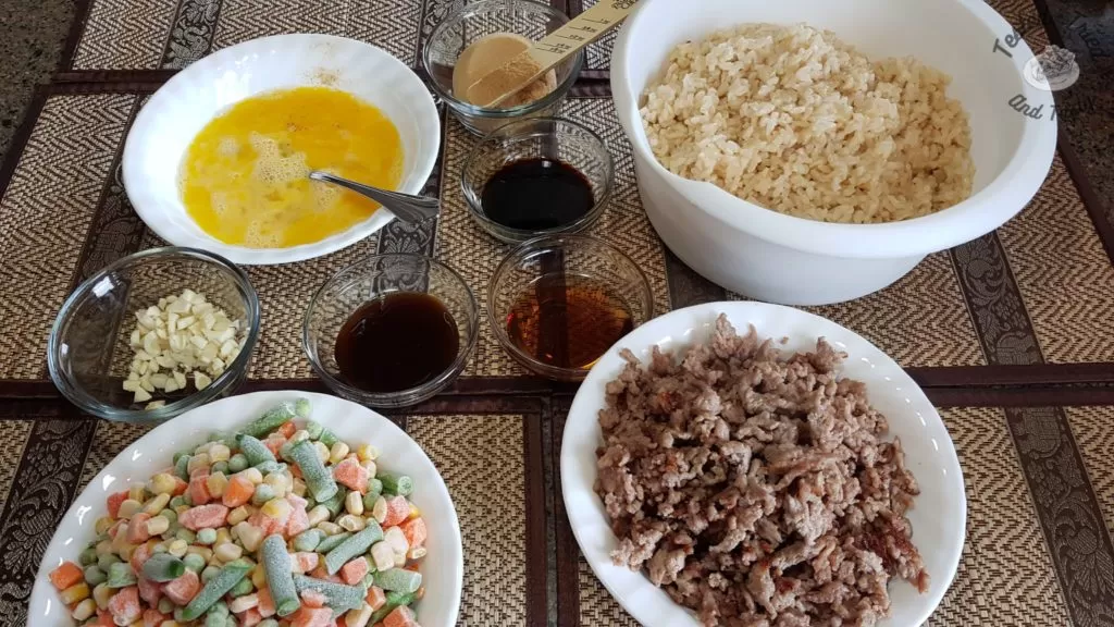 Ingredients for Fried Rice