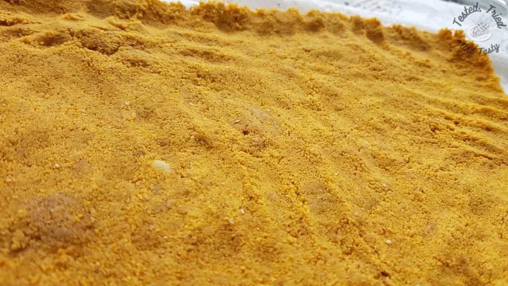 graham wafer crust in a glass dish.