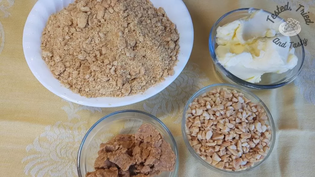 Ingredients for the crust.