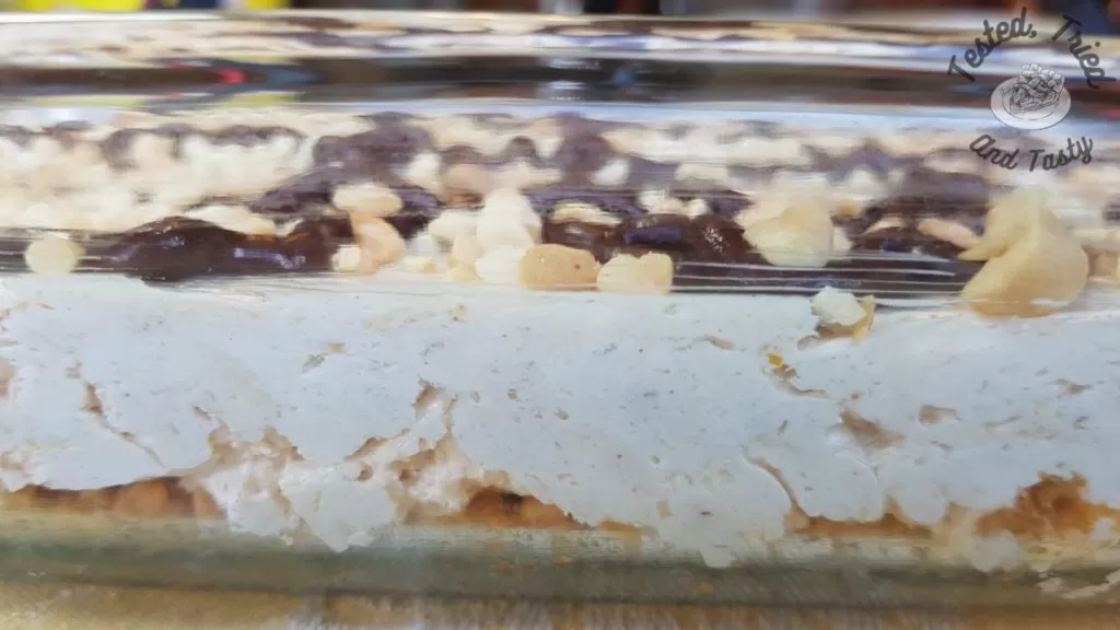 Frozen Drumstick Dessert close up from the side.