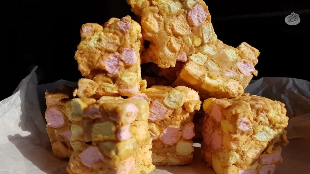 Butterscotch confetti bars.