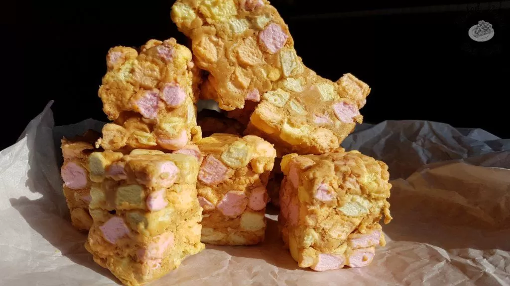 Butterscotch confetti bars.