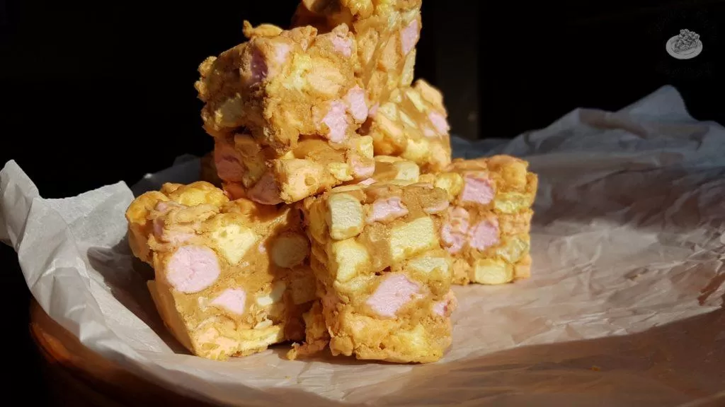 Butterscotch confetti bars.